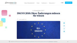 
                            11. DSGVO 2018: Das müssen Sie wissen - Newsletter2Go