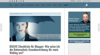 
                            12. DSGVO Checkliste für Blogs | Compliance bis 25. Mai verpflichtend