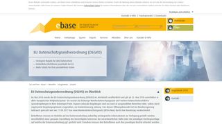 
                            8. DSGVO - ebase