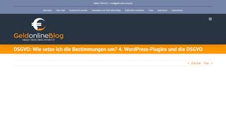 
                            11. DSGVO-konforme Website: WordPress-Plugins und die DSGVO