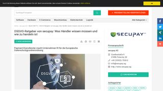 
                            5. DSGVO-Ratgeber von secupay: Was Händler wissen müssen und wie ...