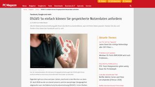 
                            4. DSGVO: So einfach können Sie gespeicherte Nutzerdaten anfordern ...