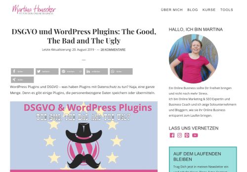 
                            8. DSGVO und WordPress Plugins: The Good, The Bad and The Ugly