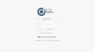 
                            1. DShopIt - Price Montitor | Login Form