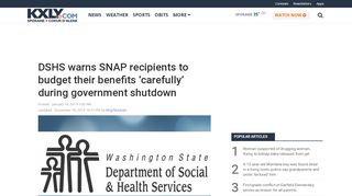 
                            6. DSHS warns SNAP recipients to budget their benefits 'carefully ...