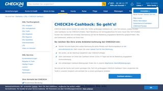 
                            9. DSL Cashback - Cashback / Gutscheine bei DSL | CHECK24