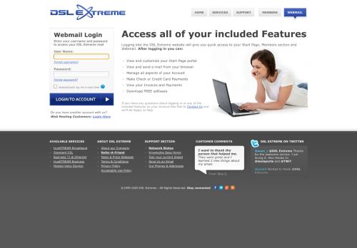 
                            3. DSL Extreme - Login to your Webmail