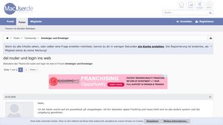
                            9. dsl router und login ins web | MacUser.de Community