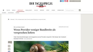 
                            8. DSL und Kabel-Internet: Wenn Provider weniger Bandbreite als ...