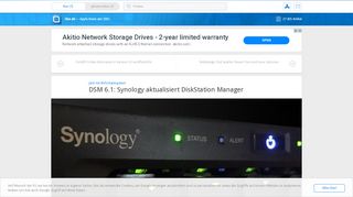 
                            11. DSM 6.1: Synology aktualisiert DiskStation Manager › ifun.de