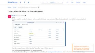 
                            7. DSM Calendar: alias url not supported | Bitfire App Forums