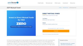 
                            9. DSP BlackRock Mutual Fund | Invest Direct Online in DSP MF Schemes