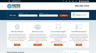 
                            5. DSS™ (Dynamic Self-Syndication™) Login | Foster Web ...