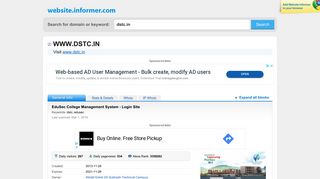 
                            4. dstc.in at WI. EduSec College Management System - Login Site