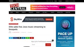 
                            12. DStv adds free Joox music streaming to bouquets - TechCentral