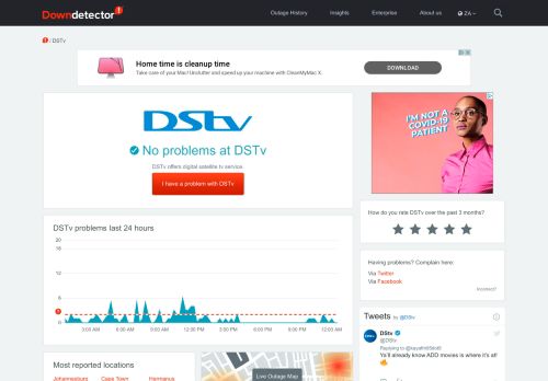 
                            6. DSTv outages? Current problems and issues | Downdetector