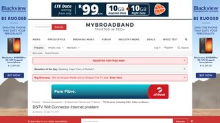 
                            3. DSTV Wifi Connector Internet problem | MyBroadband