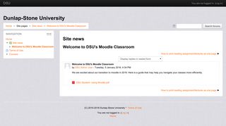 
                            3. DSU: Welcome to DSU's Moodle Classroom