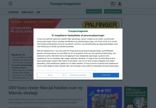 
                            5. DSV-boss ryster ikke på hånden over ny Mærsk-strategi ...