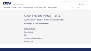 
                            1. DSV e-services har ersatts med myDSV | DSV