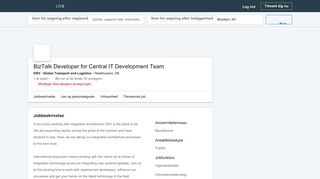 
                            4. DSV - Global Transport and Logistics søger en BizTalk Developer for ...