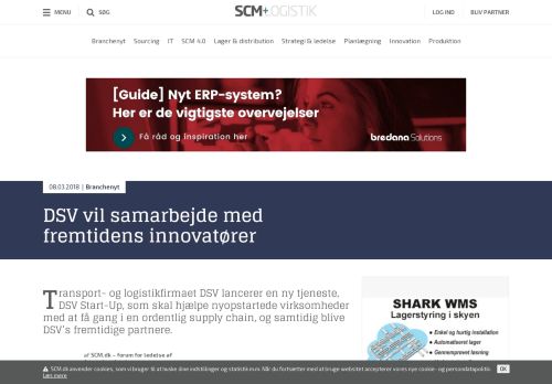 
                            11. DSV vil samarbejde med fremtidens innovatører | SCM.dk