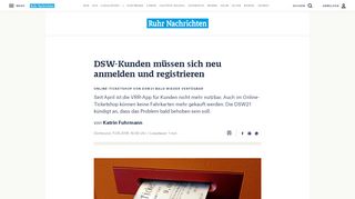 
                            10. DSW-Kunden müssen sich neu anmelden und registrieren