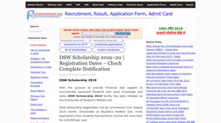 
                            9. DSW Scholarship 2019–20 | Registration Dates – Check Complete ...