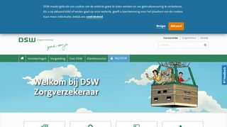 
                            2. DSW Zorgverzekeraar: DSW homepage consumenten