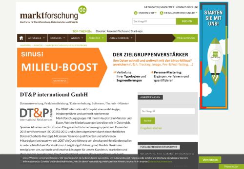 
                            8. DT&P International GmbH | marktforschung.de