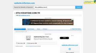 
                            9. dts.vodafone.com.tr at Website Informer. Visit Dts Vodafone.