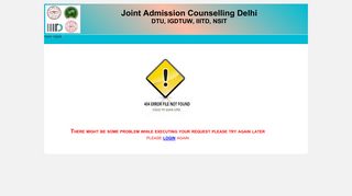 
                            1. dtu, igdtuw, iiitd, nsit - JAC Delhi