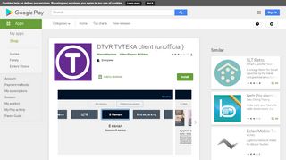 
                            6. DTVR TVTEKA client (unofficial) - Apps on Google Play