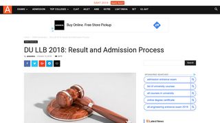 
                            8. DU LLB 2018: Result and Admission Process | Law – LLB | LLM