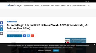 
                            12. Du social login à la publicité ciblée à l'ère du RGPD (interview de J.-C ...