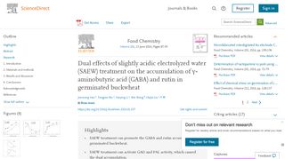 
                            10. Dual effects of slightly acidic electrolyzed water (SAEW) treatment on ...