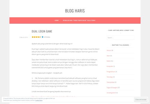 
                            1. Dual Login Game – Blog Haris