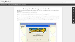 
                            9. Dual Login Game Online Menggunakan Sandboxie Free | Risky ...