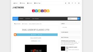 
                            10. DUAL LOGIN RF CLASSIC LYTO - J-NETWORK