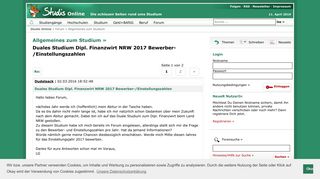 
                            12. Duales Studium Dipl. Finanzwirt NRW 2017 Bewerber ...