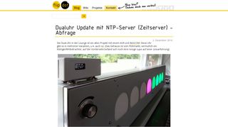 
                            6. Dualuhr Update mit NTP-Server (Zeitserver) - Abfrage - flipdot.org