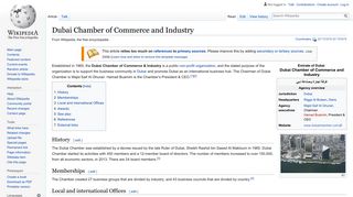 
                            9. Dubai Chamber of Commerce and Industry - Wikipedia