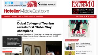 
                            6. Dubai College of Tourism reveals first 'Dubai Way' champions ...