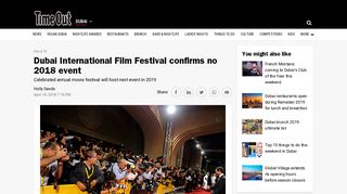 
                            10. Dubai International Film Festival confirms no 2018 event | Film & TV ...
