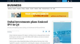 
                            5. Dubai Investments plans Emicool IPO in Q4 - Gulf News