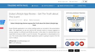 
                            10. Dubai Lifestyle App Review - Get The Truth about This Scam!