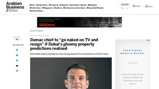 
                            9. Dubai News: Damac chief to “go naked on TV and resign” if ...