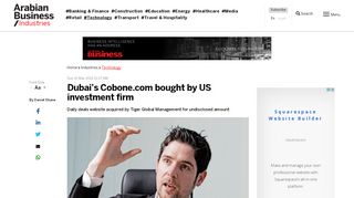 
                            10. Dubai News: Dubai's Cobone.com bought by US investment firm ...