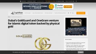 
                            6. Dubai's GoldGuard and OneGram venture for Islamic digital token ...