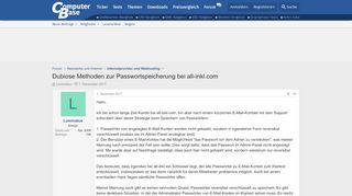 
                            5. Dubiose Methoden zur Passwortspeicherung bei all-inkl.com ...